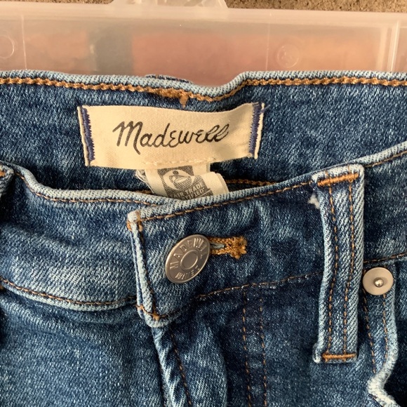 Madewell The Perfect Vintage Jean Blue Denim Tapered Leg Jeans - Picture 3 of 7